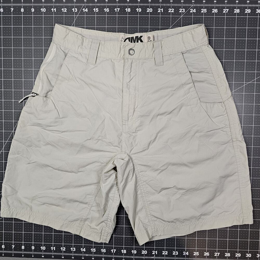 Mountain Khaki Shorts 30x9 Tan Khaki Chino Nylon Preppy Outdoors Hiking Camping